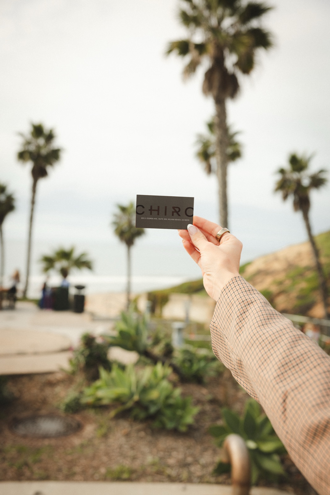 Chiro858 business card, Solana Beach chiropractor